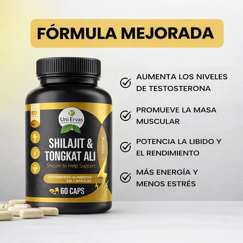 Hercules Shilajit® ORIGINAL - Fórmula Mejorada 6 en 1