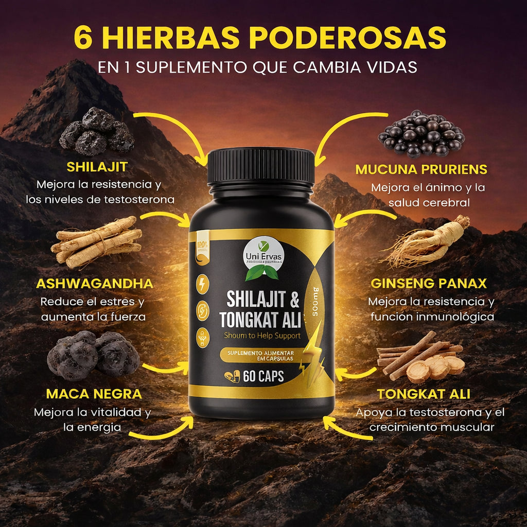 Hercules Shilajit® ORIGINAL - Fórmula Mejorada 6 en 1