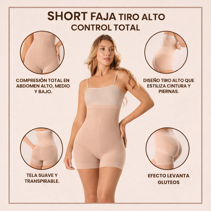 Short Faja Colombiana | Moldea Cintura y Realza Glúteos