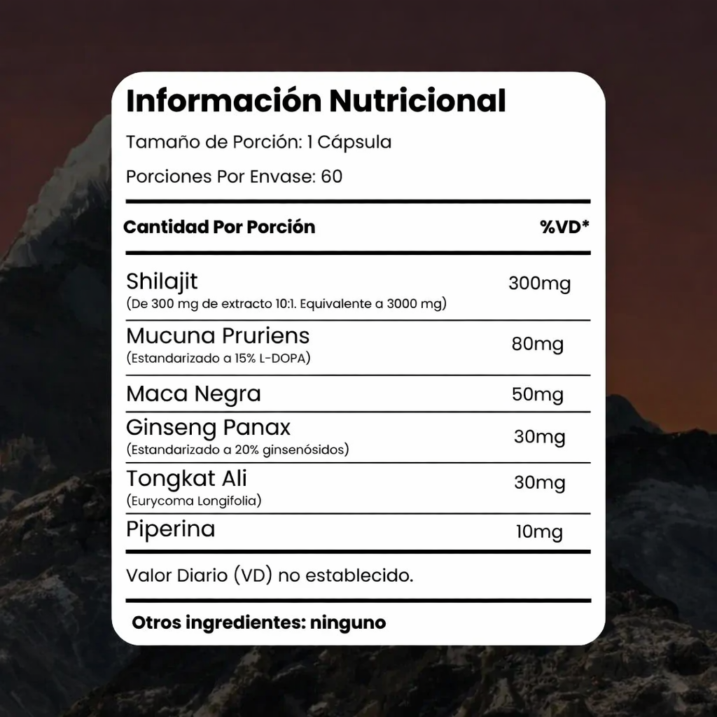 Hercules Shilajit® ORIGINAL - Fórmula Mejorada 6 en 1