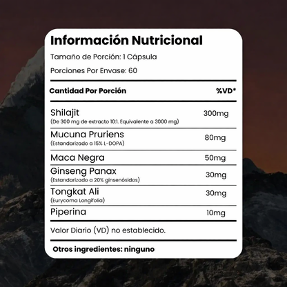 Shilajit 6 en 1™ Premium – Energía, Fuerza y Vitalidad Natural